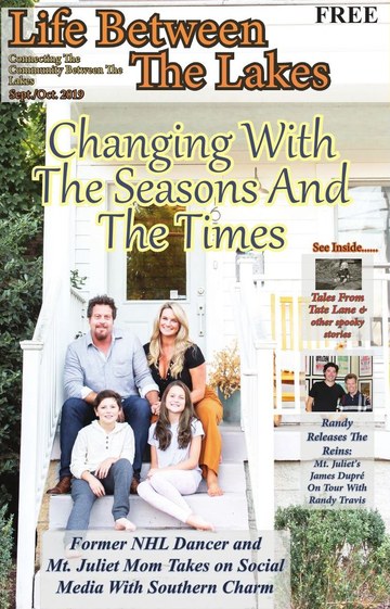 September/October 2019 cover: a family of four on the front steps of their white porch